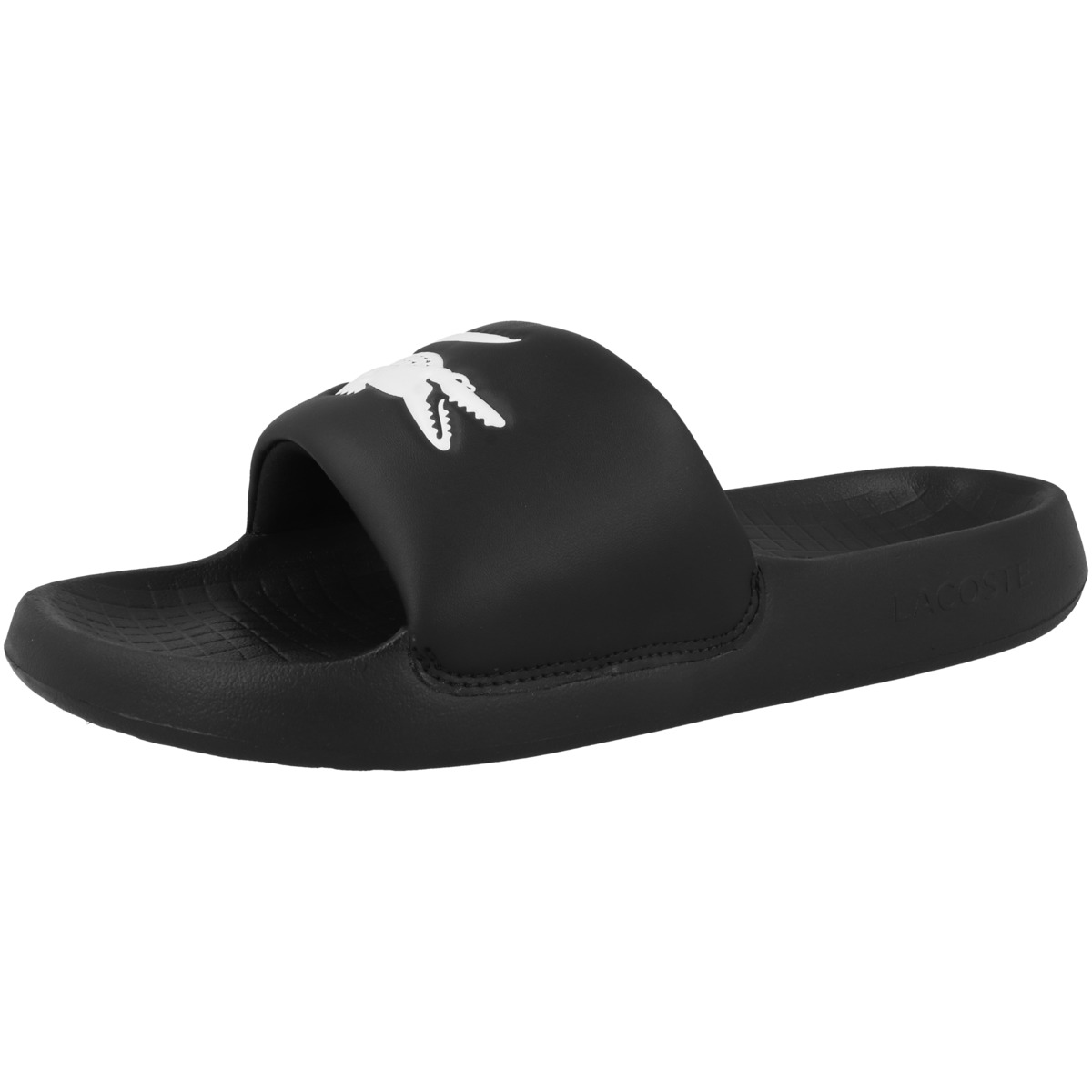 Lacoste Serve Slide 1.0 123 1 CMA Badelatschen schwarz