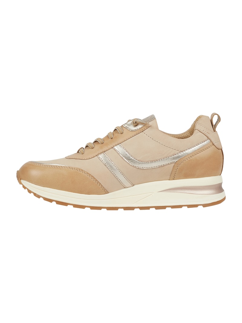 Sneaker aus Leder in altrosa