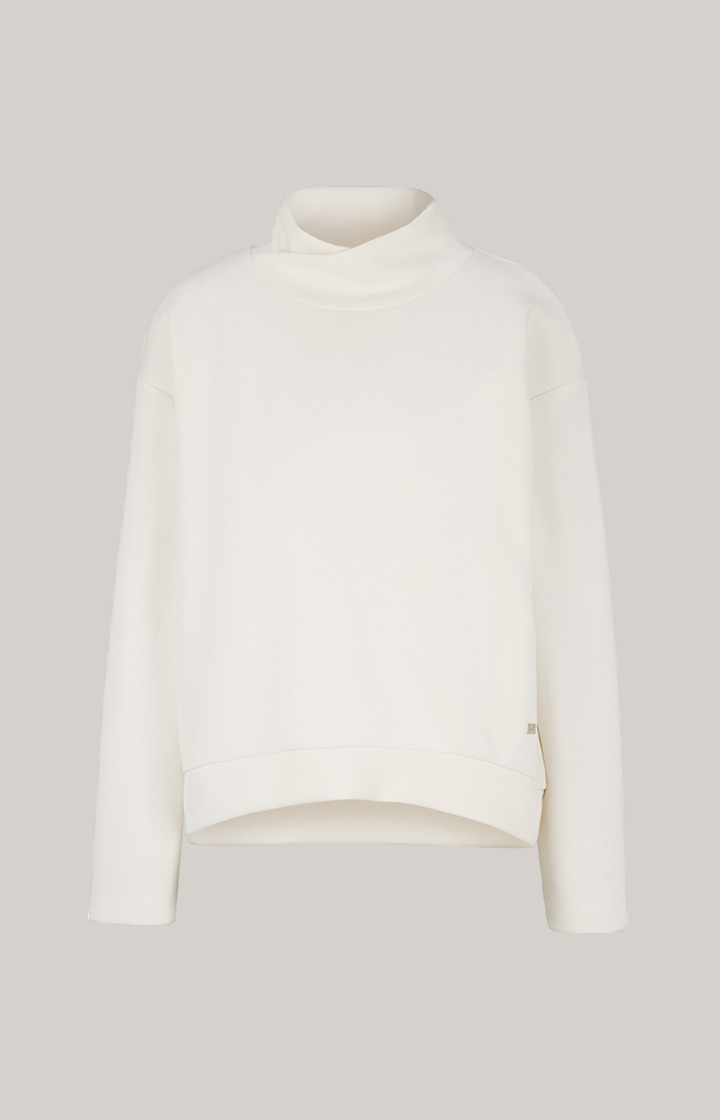 Soft Scuba-Sweat-Shirt in Crème