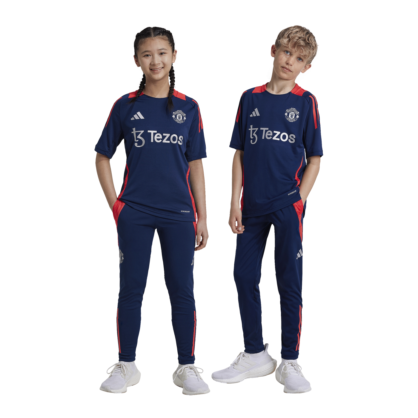 adidas Manchester United Trainingshose Kids Blau