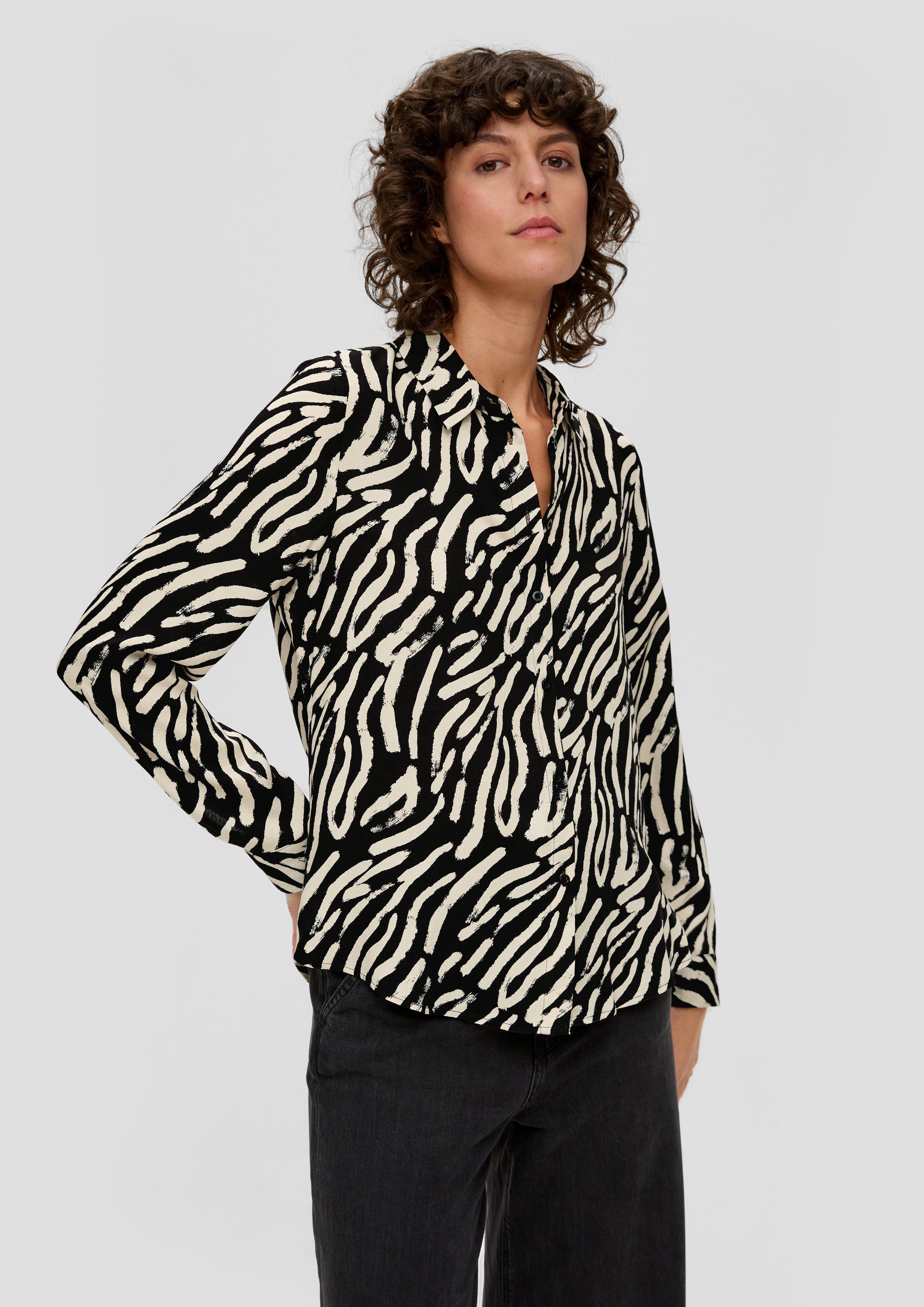 Bluse mit Allovermuster  2139059-99A4