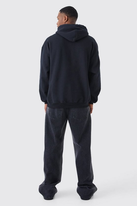 Oversize Hoodie mit Homme Print