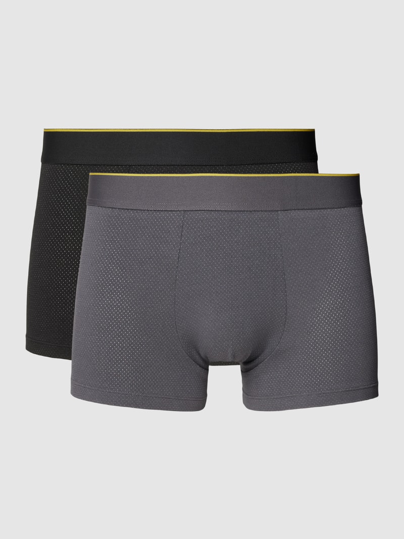 Boxershorts mit elastischem Bund in schwarz