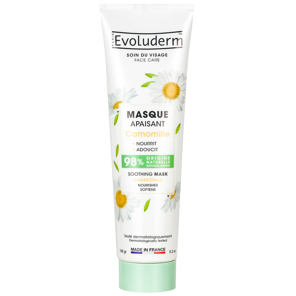 evoluderm Masque Visage Masque Apaisant Camomille - 150 gr