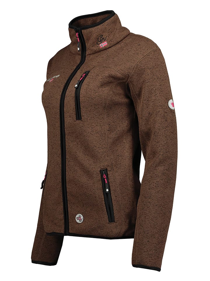Geographical Norway Fleecejacke in Braun günstig kaufen