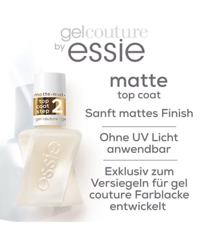 essie Gel Couture mit mattem Finish Nagelüberlack-13.5 ml