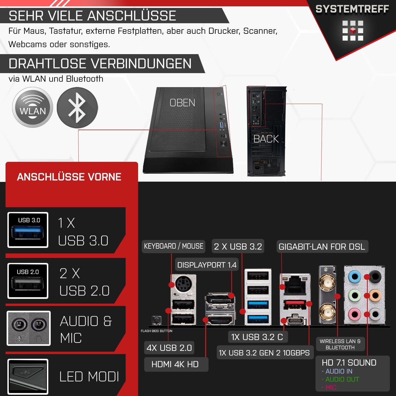SYSTEMTREFF Gaming-PC-Komplettsystem (27