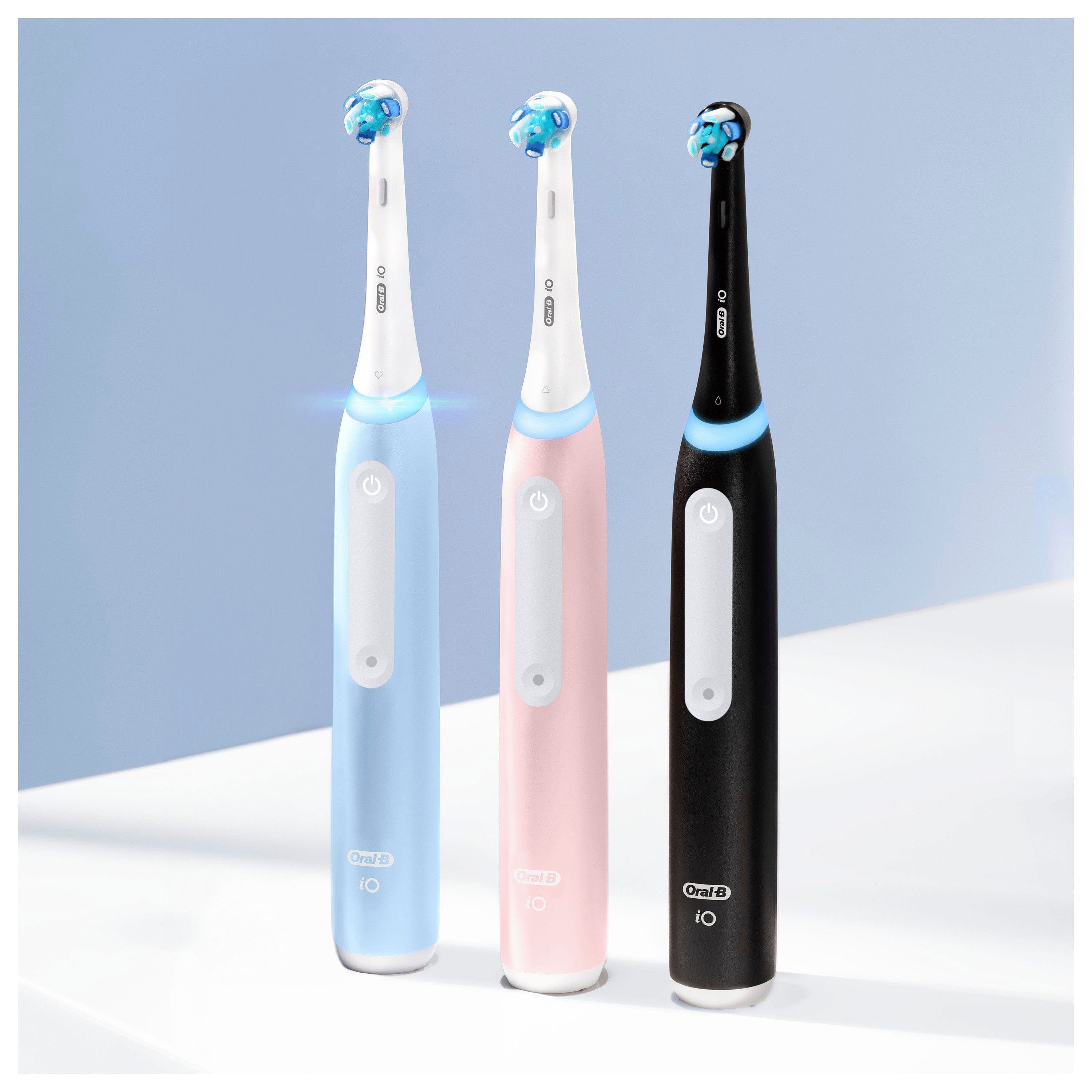 Oral-B Elektrische Zahnbürste iO Series 3 Doppelpack, Aufsteckbürsten: 2 St., Magnet-Technologie