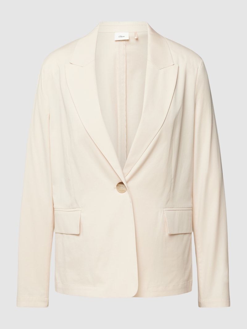 Blazer mit Reverskragen in sand