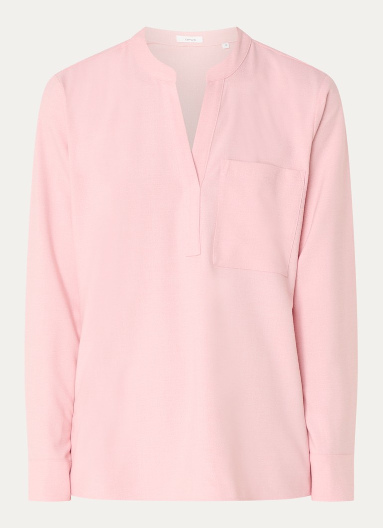 OPUS Fanell tunic with breast pocket and V-neck