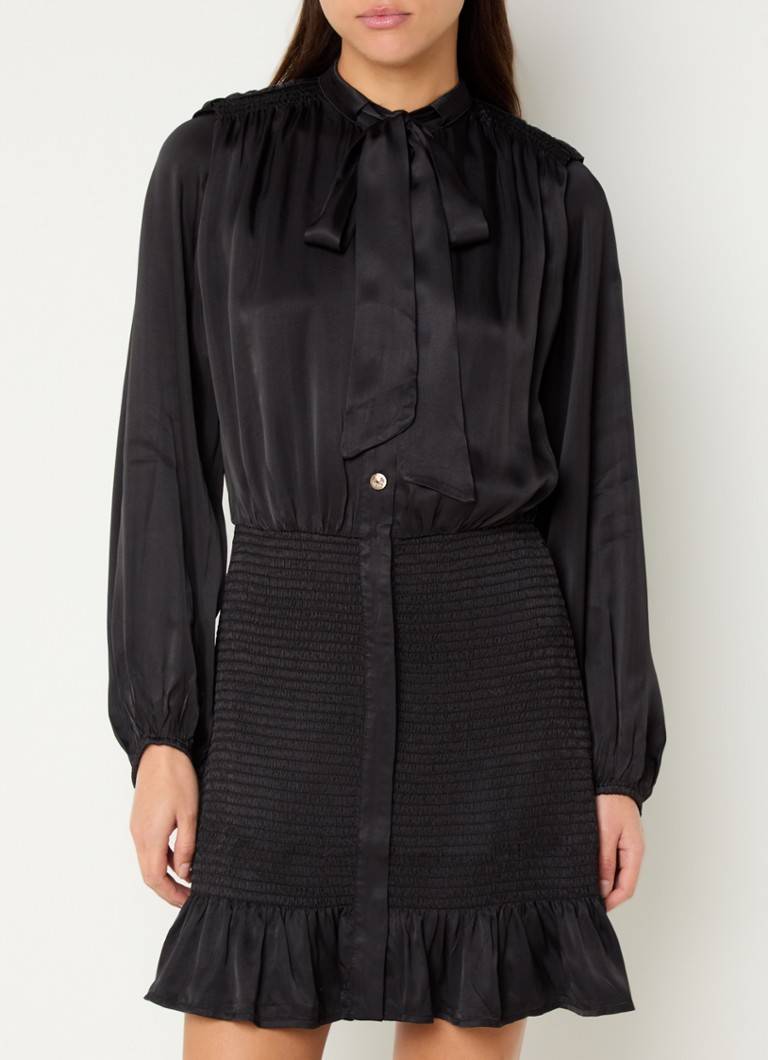 Rochie-tunică Maje cu guler șal scurt