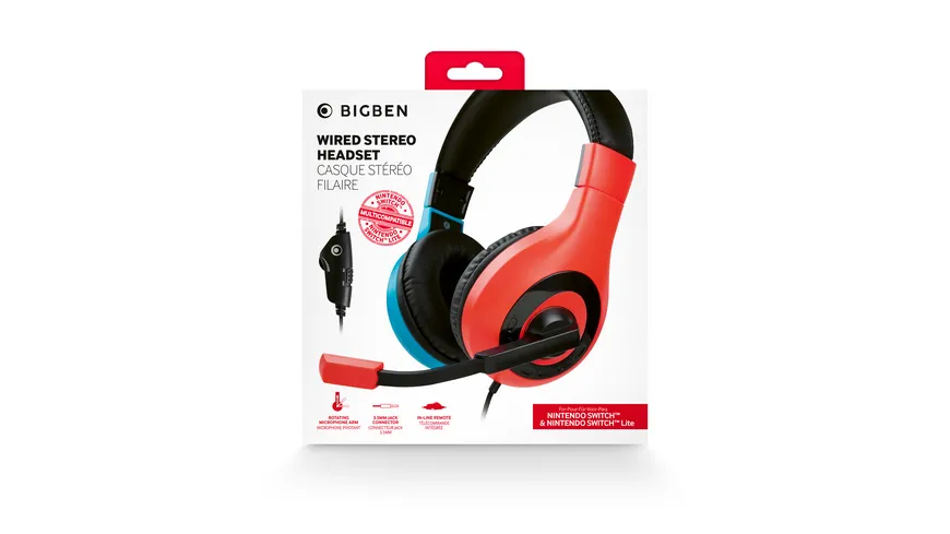 NACON GAMING HEADSET SWITCHHEADSETV1R+B
