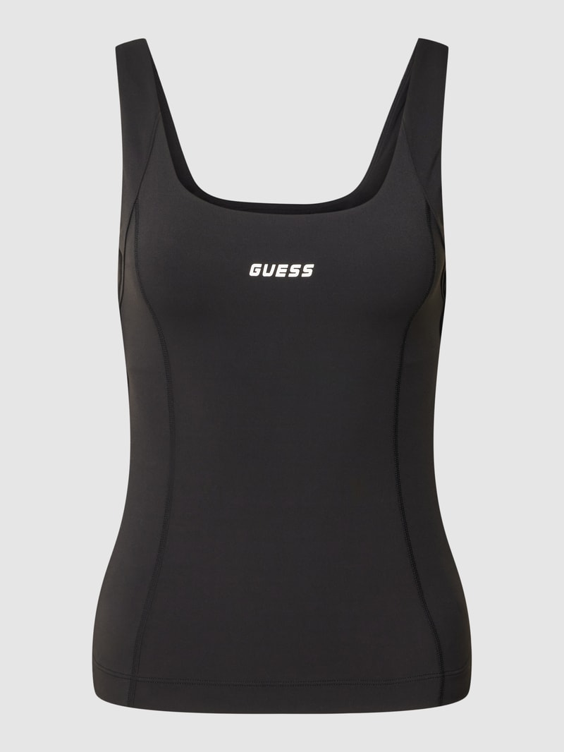Tanktop mit U-Ausschnitt Modell 'BRIGIT ACTIVE' in schwarz