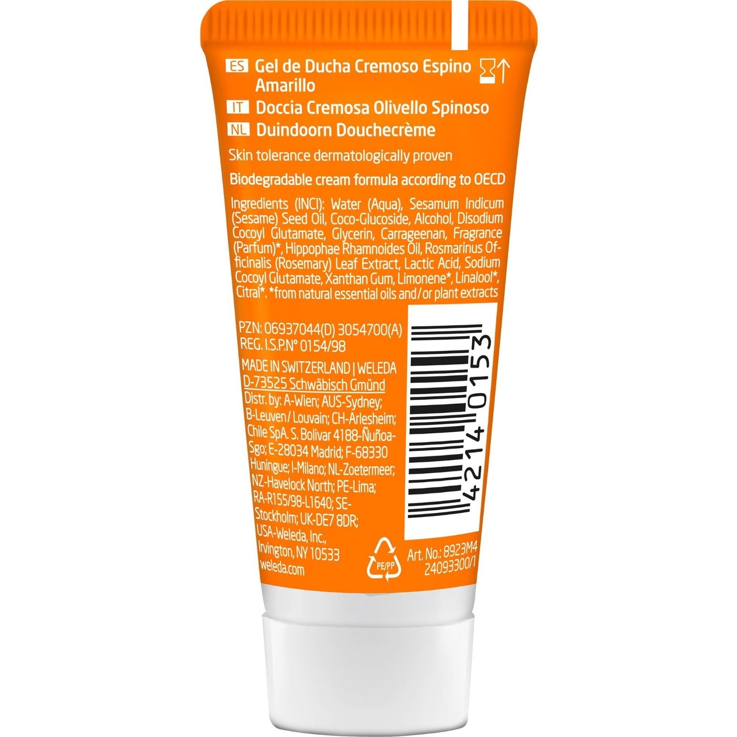 Sanddorn Vitality Vitalisierungdusche