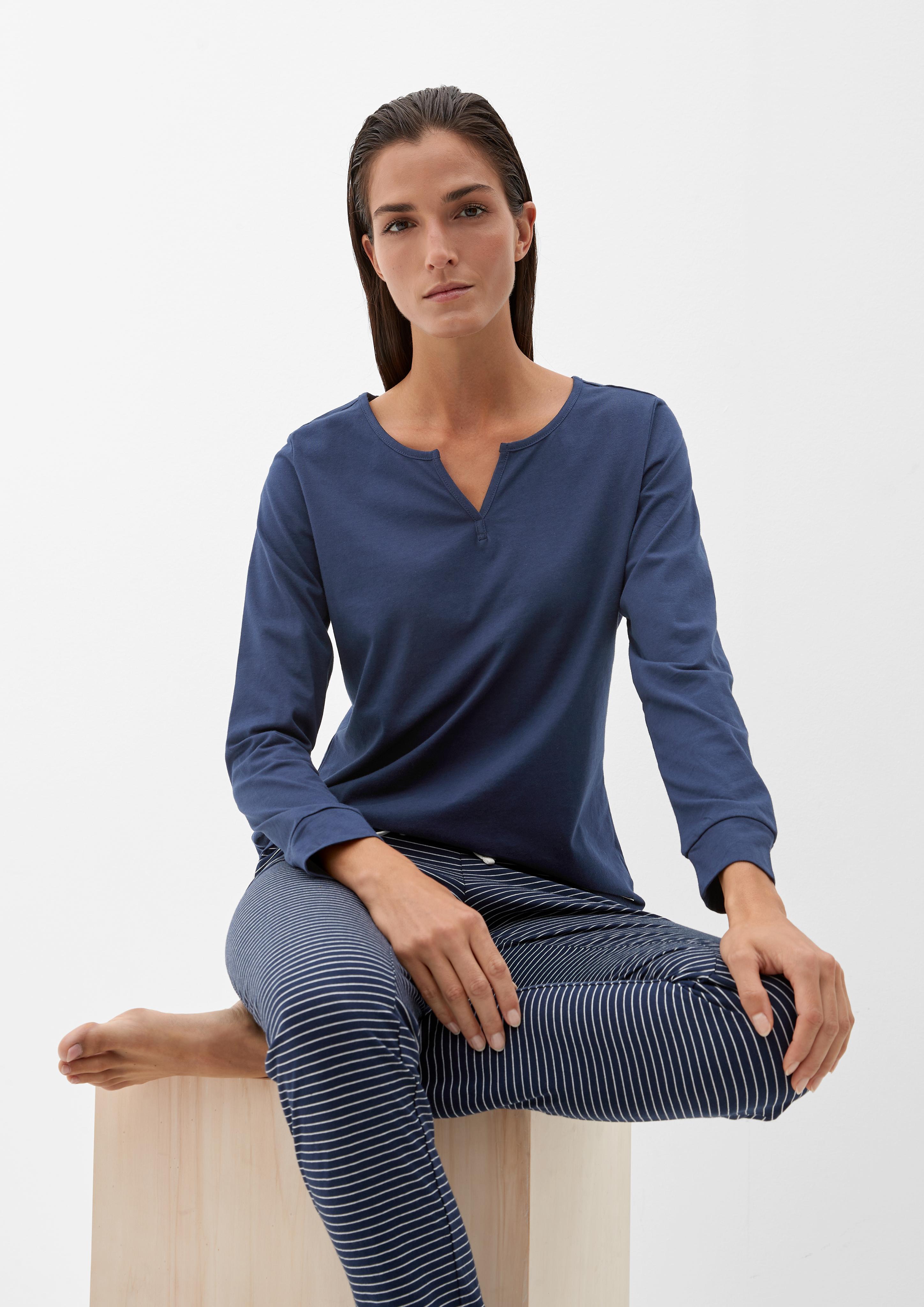 Pyjamashirt aus Baumwolljersey  6006276-5800