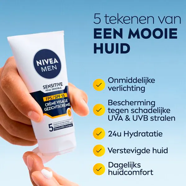 NIVEA Men Sensitive SPF15 arckrém 75ml