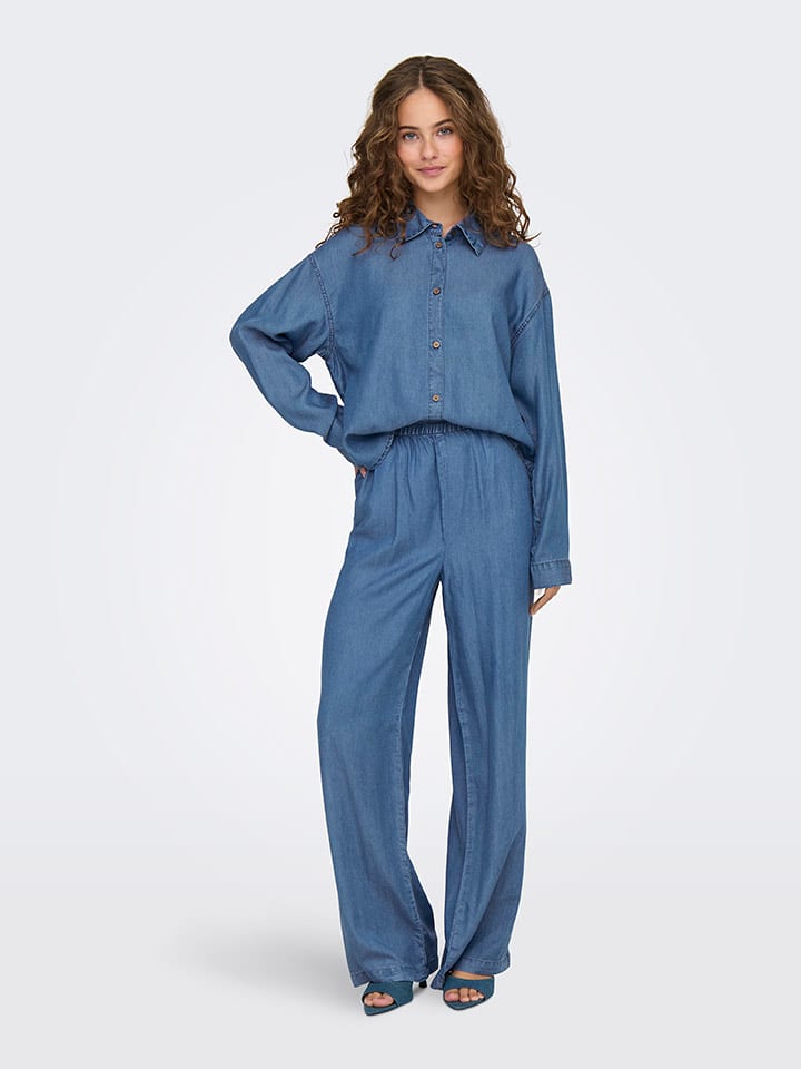 ONLY Bluse in Blau günstig kaufen