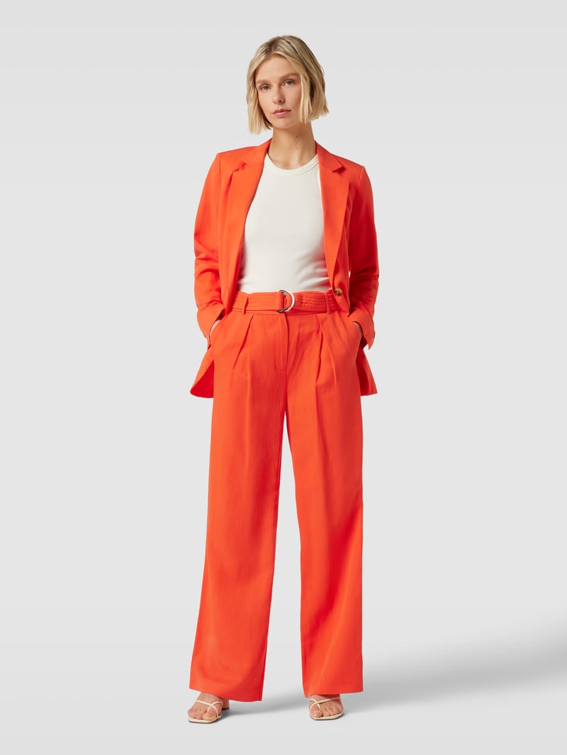Hose mit Stoffgürtel in orange