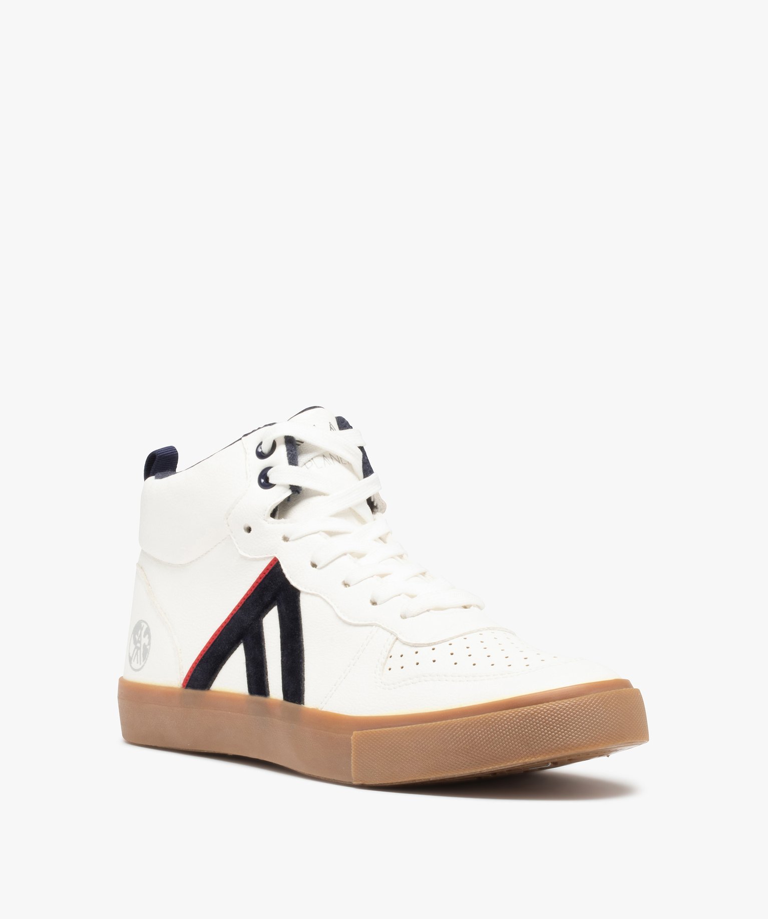 Baskets homme mid à col moelleux - Alma Planète blanc | GEMO