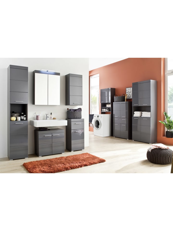 ebuy24 Badschrank AmandaMando Grau 37 x 31 cm günstig kaufen onesize