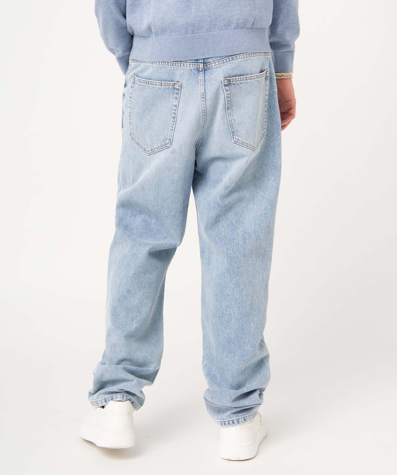 Jean homme loose délavé bleach | GEMO