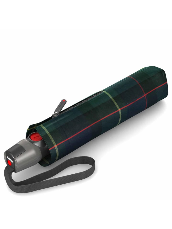 Knirps T.200 M Duomatic - Taschenschirm Regenschirm (sound moon) in check hunter günstig kaufen onesize