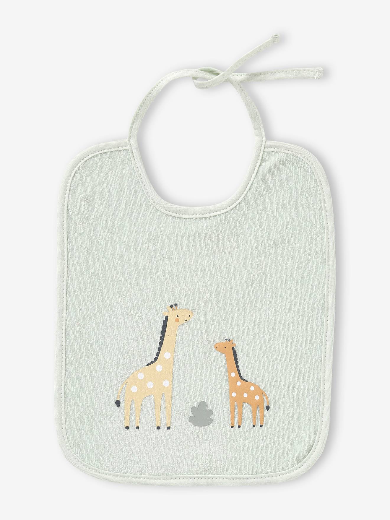 Lot de 7 bavoirs bébé VERTBAUDET imprimé jungle