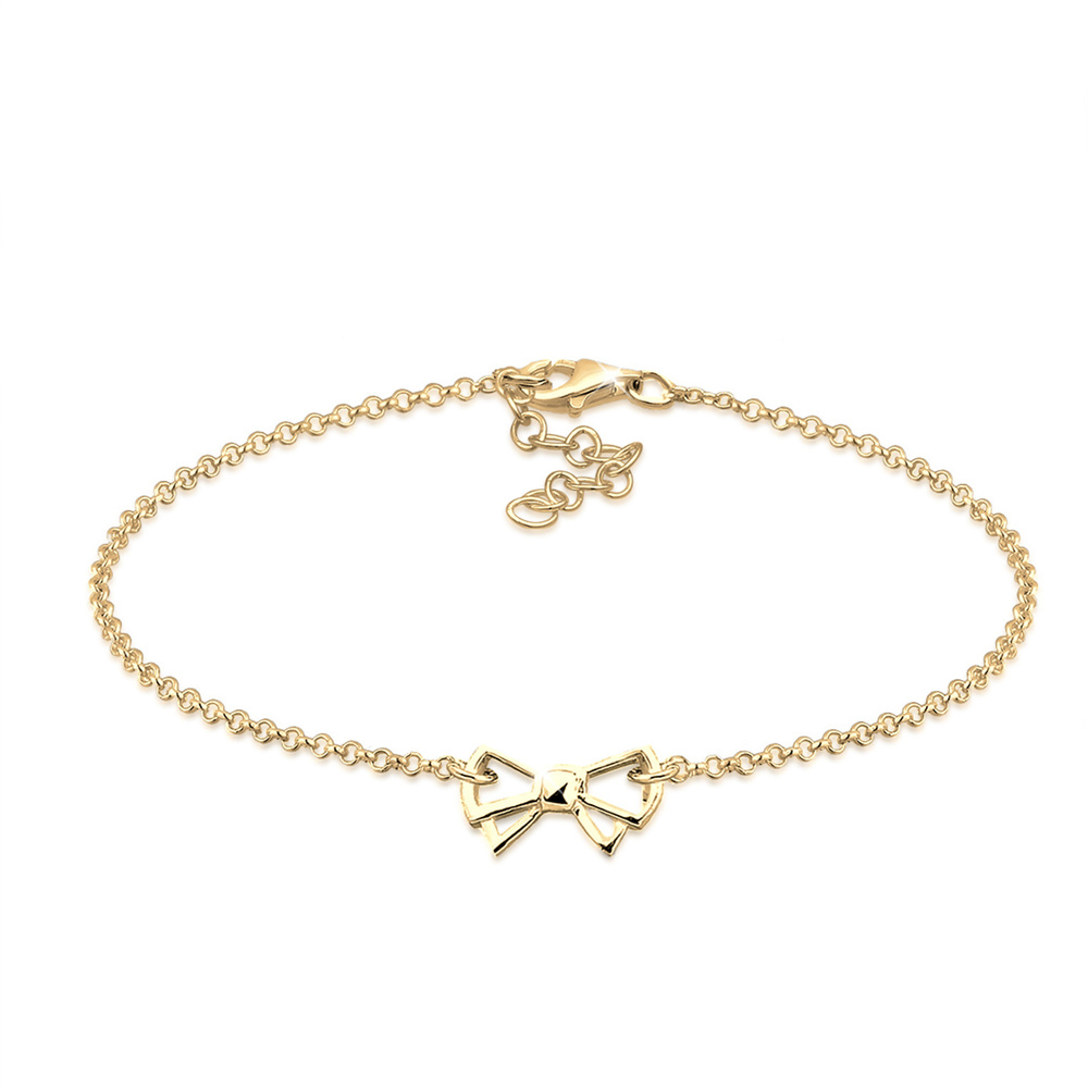 Elli Elli Bracelet Femme Pendentif en Forme d'Arc Moderne en Argent Sterling 925 Bracelet