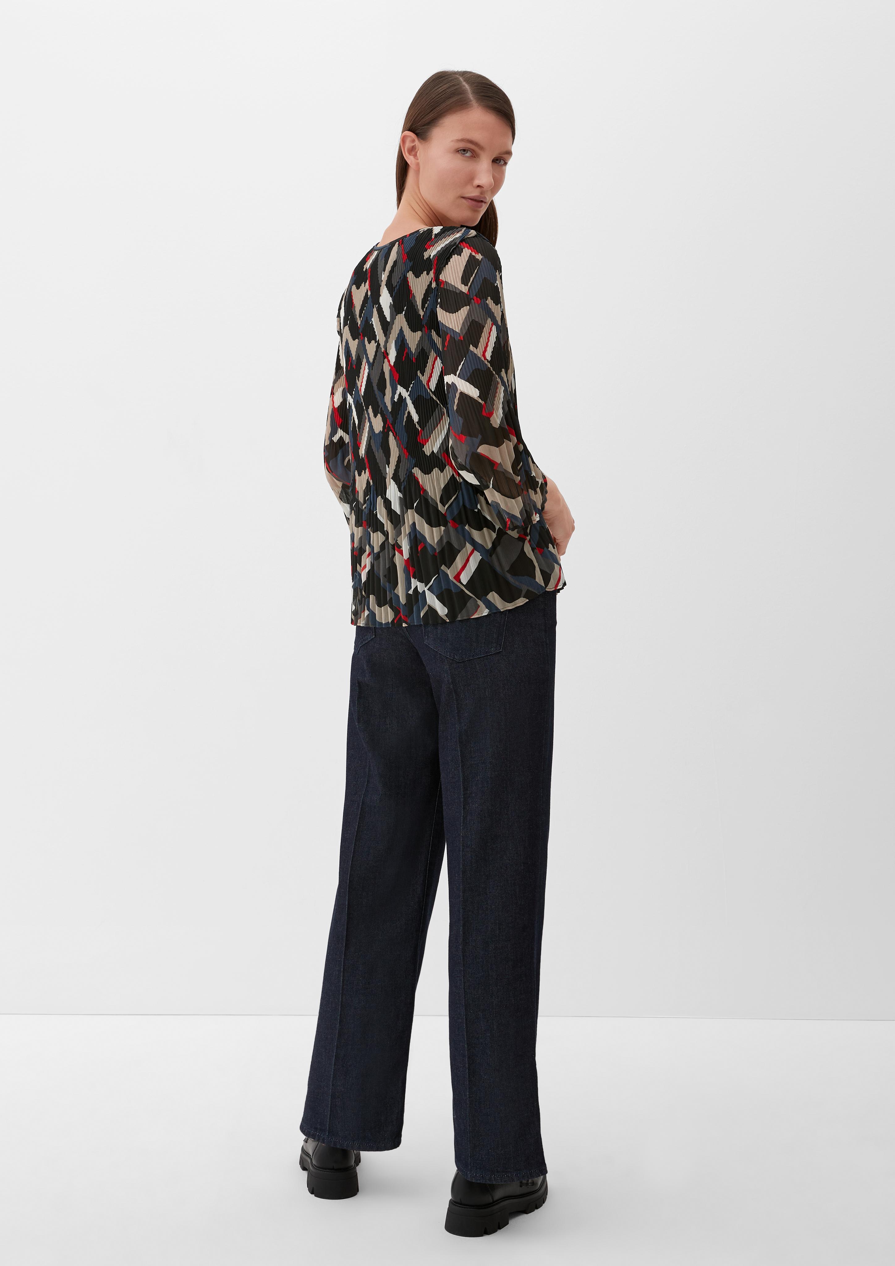 Blusenshirt mit Plissée-Struktur  2126280-99A3