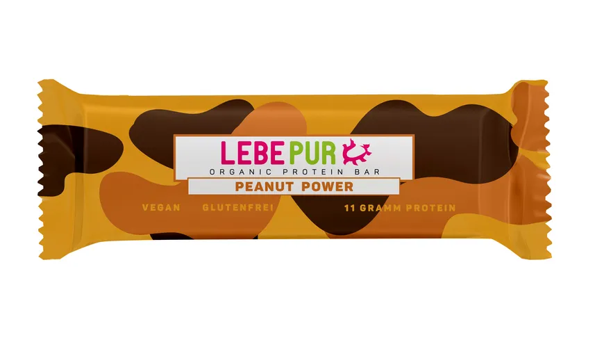 LEBEPUR Bio Peanut Protein Power Riegel 40 g
