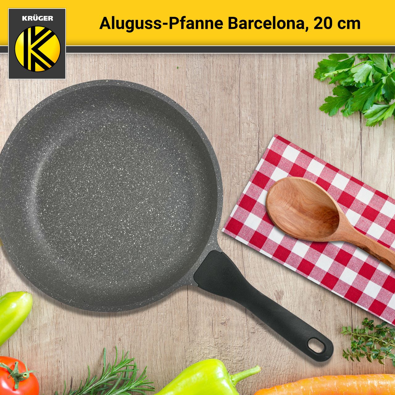 Karl Krüger Aluguss Pfanne BARCELONA, 20 cm