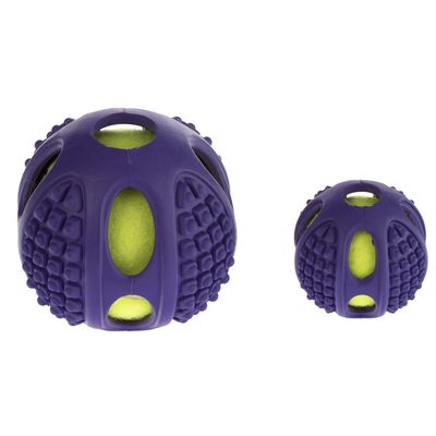 Hundespielzeug Gummi-Tennis-Ball 2in1