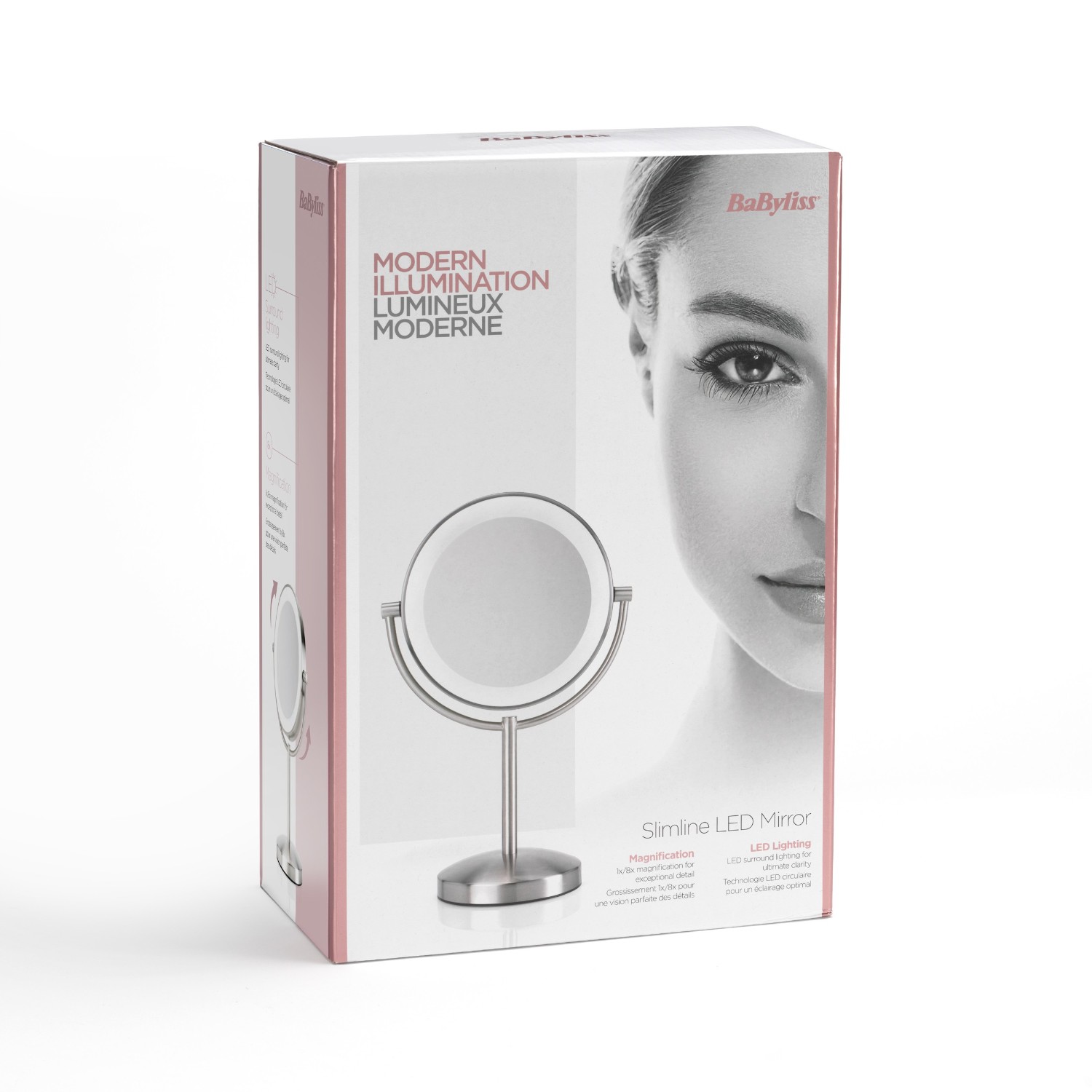 BaByliss 9437E - Úzke obojstranné LED zrkadlo
