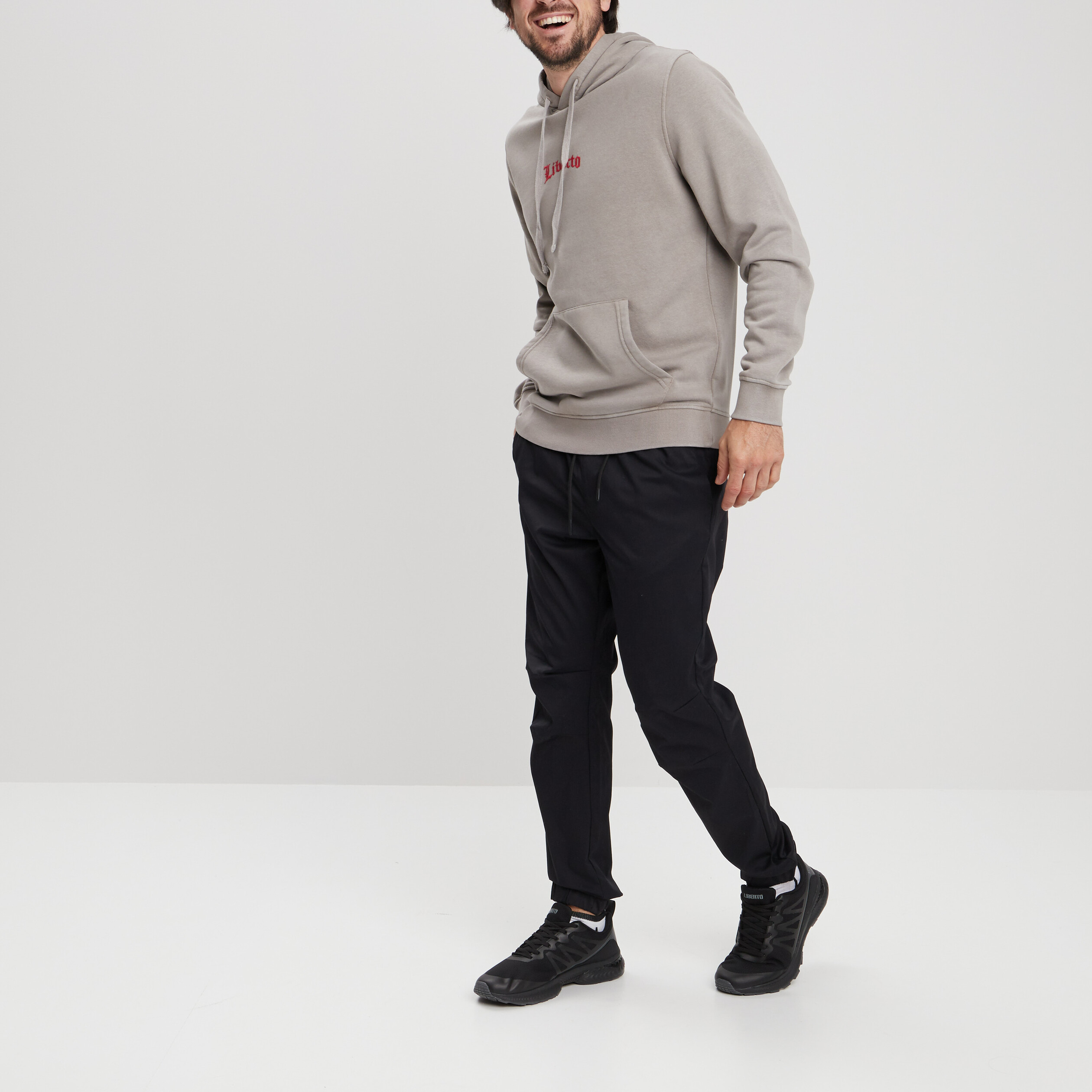 Sweat à capuche hoodie Liberto taupe homme | La Halle