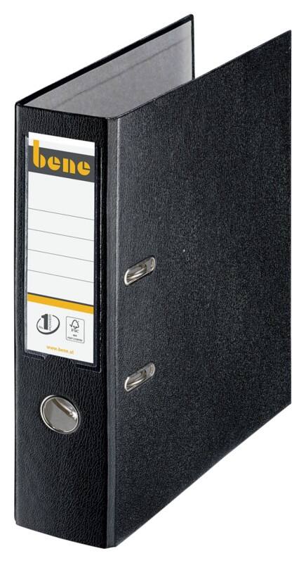 Bene No.1 Power Ordner DIN A4 80 mm Schwarz 2 Ringe 291400 PP (Polypropylen) Hochformat