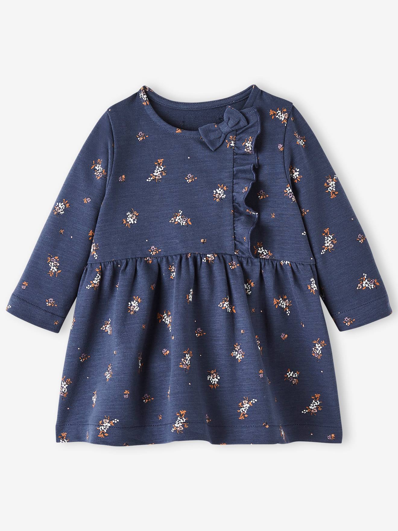 Vertbaudet Mädchen Baby Kleid Oeko-Tex - grauviolett