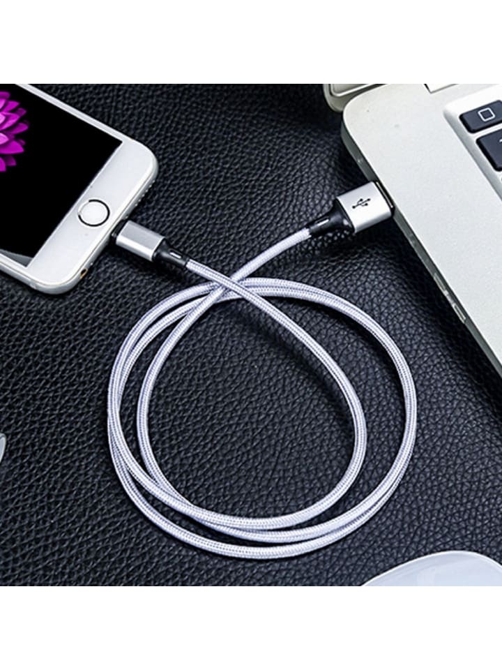 Wozinsky Ladekabel USB Kabel - iPhone Anschluss 2.4A 1m Weiß in Weiß günstig kaufen onesize