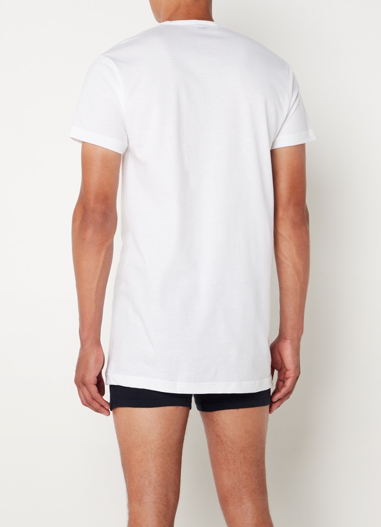Alan Red Derby Long fit T-shirt with round neck in 2-pack