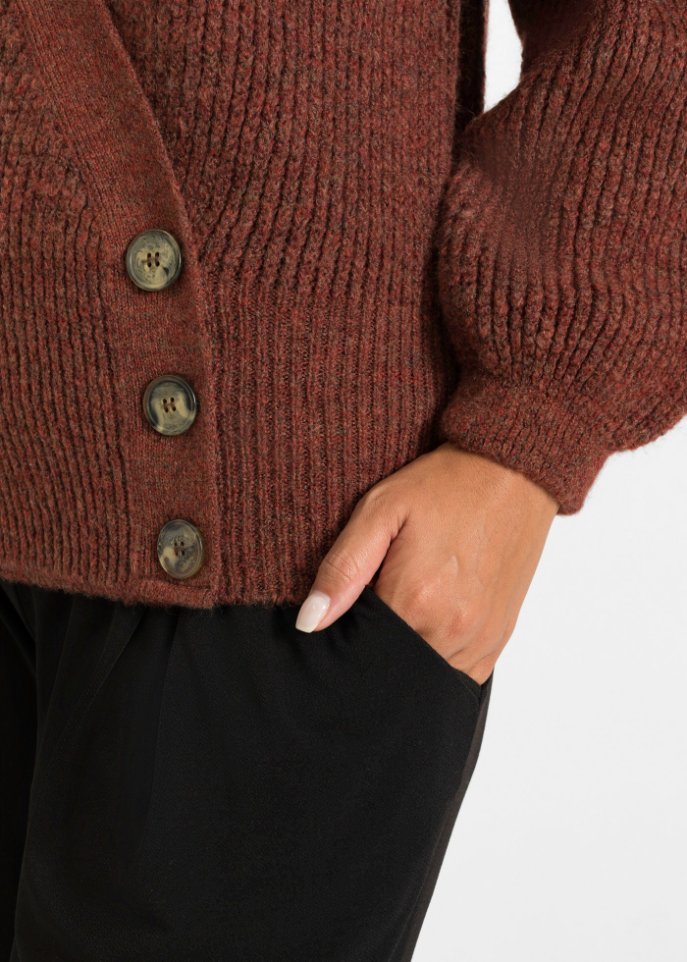 Oversized-Pullover in Wickeloptik
