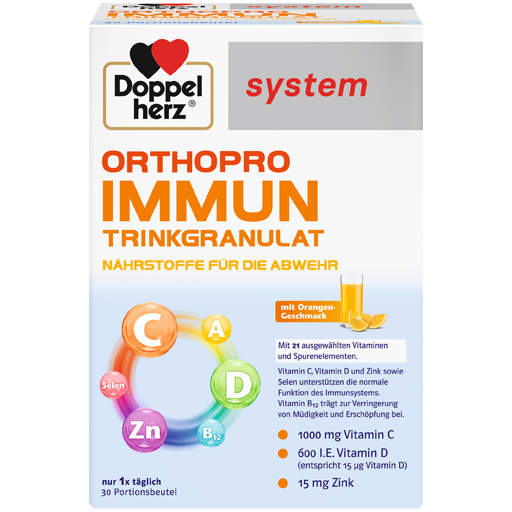 DOPPELHERZ Orthopro Immun Trinkgranulat system  30 St  Beutel