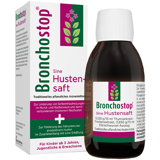 BRONCHOSTOP Sine Hustensaft  200 ml  Flüssigkeit zum Einnehmen