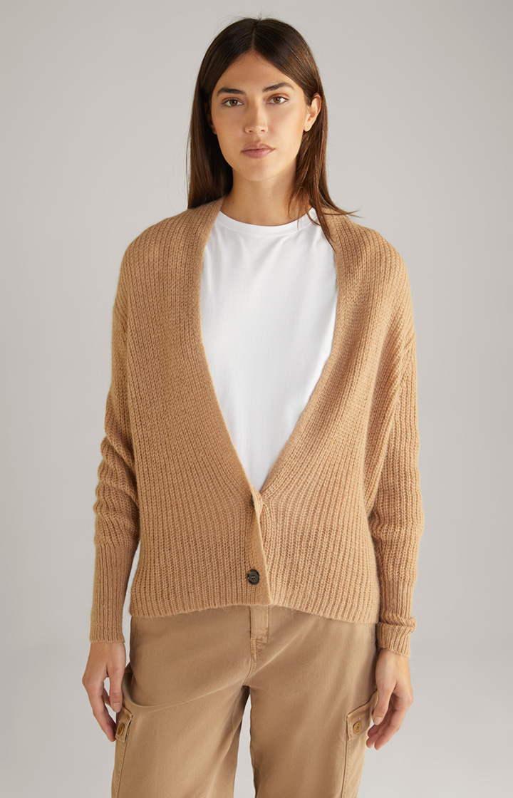 Strickjacke in Camel