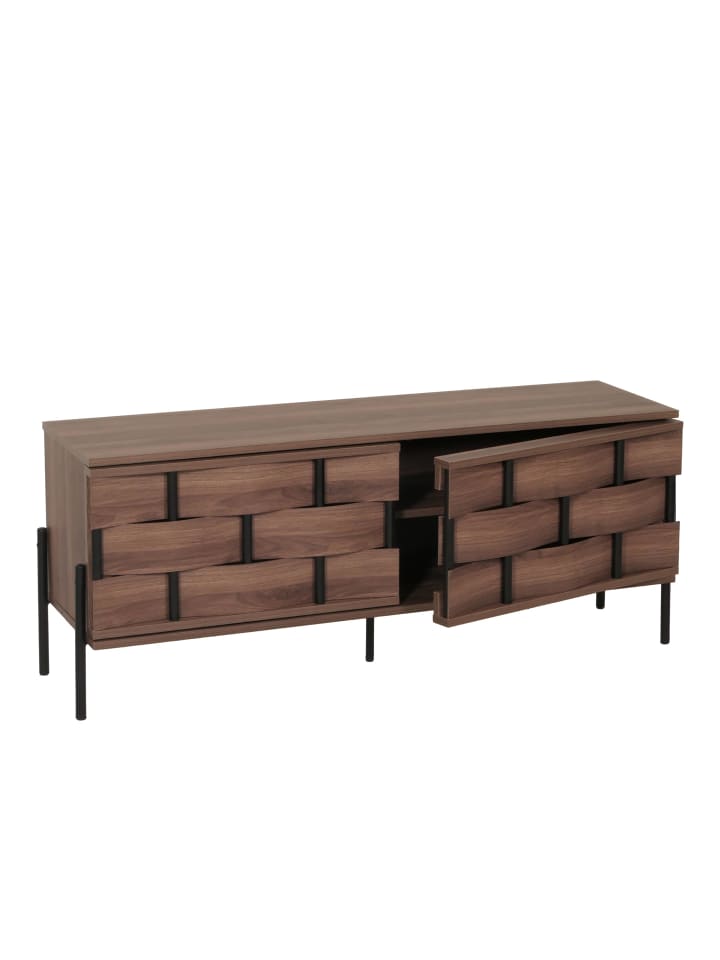 MCW TV-Rack M44 Staufächer, 3D-Flecht-Design Push-to-open Türen günstig kaufen onesize