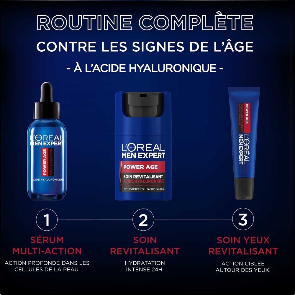 L'Oréal Paris Power Age Soin Revitalisant Acide Hyaluronique Homme