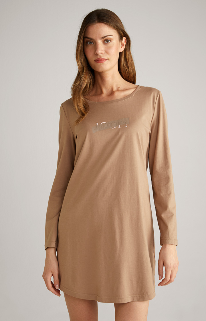 Loungewear Longshirt in Camel