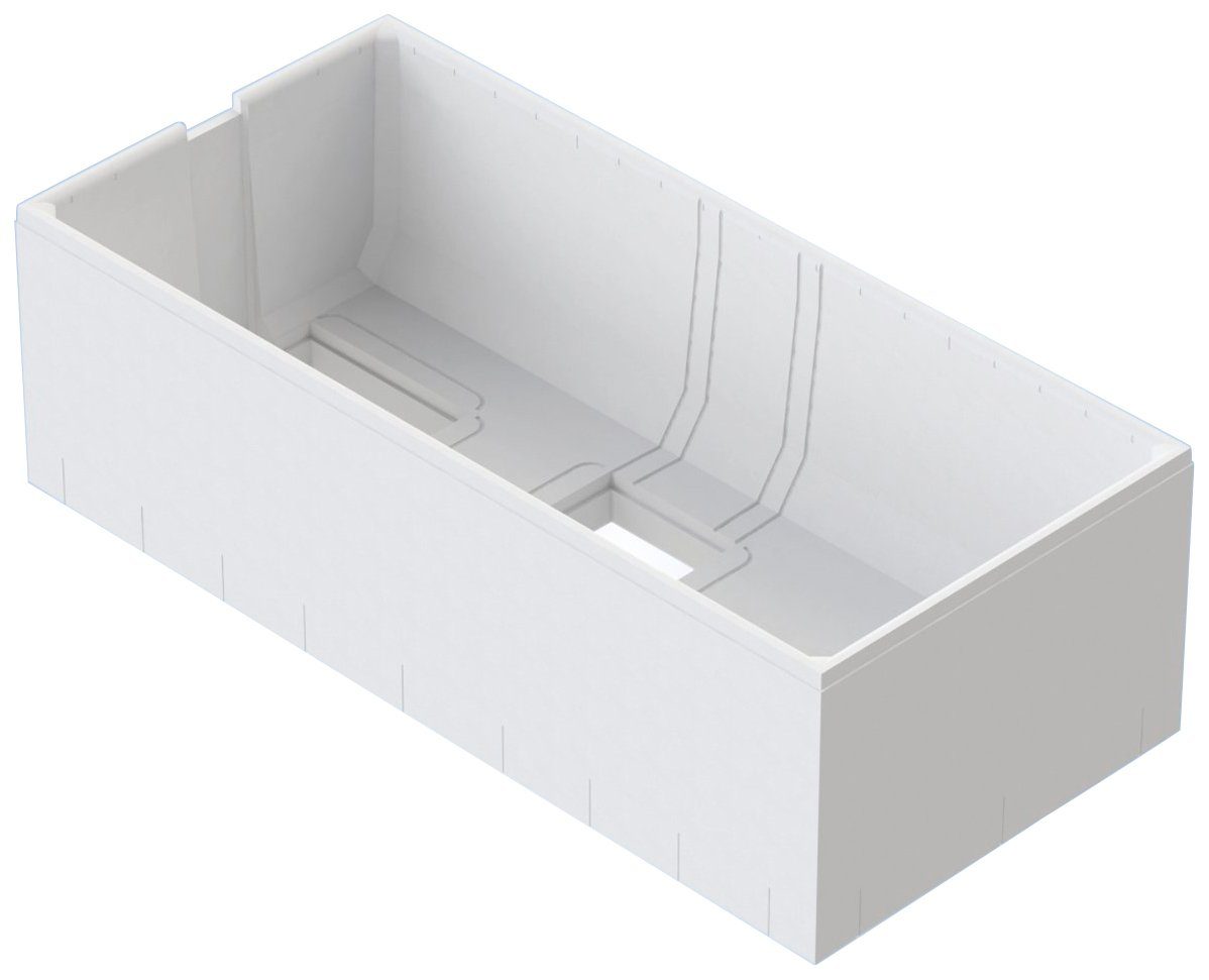 OTTOFOND Badewanne Malta 180, (Set), 180x80 cm, inklusive Wannenträger