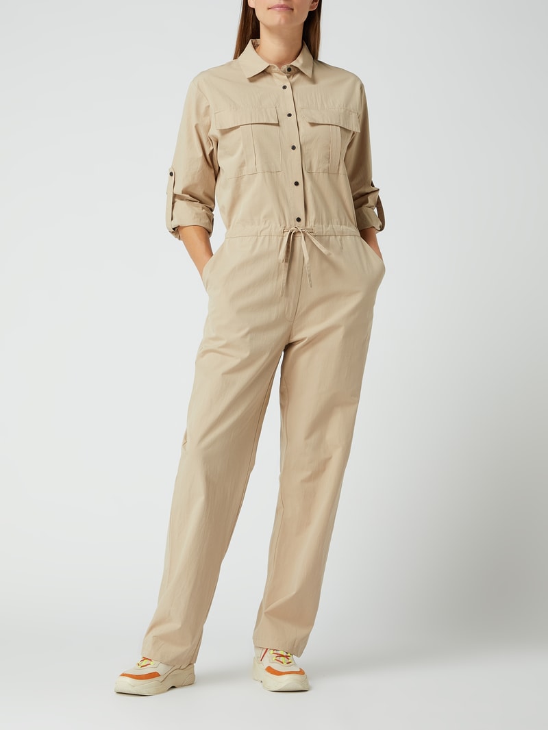 Jumpsuit aus Baumwolle Modell 'Kanta' in sand
