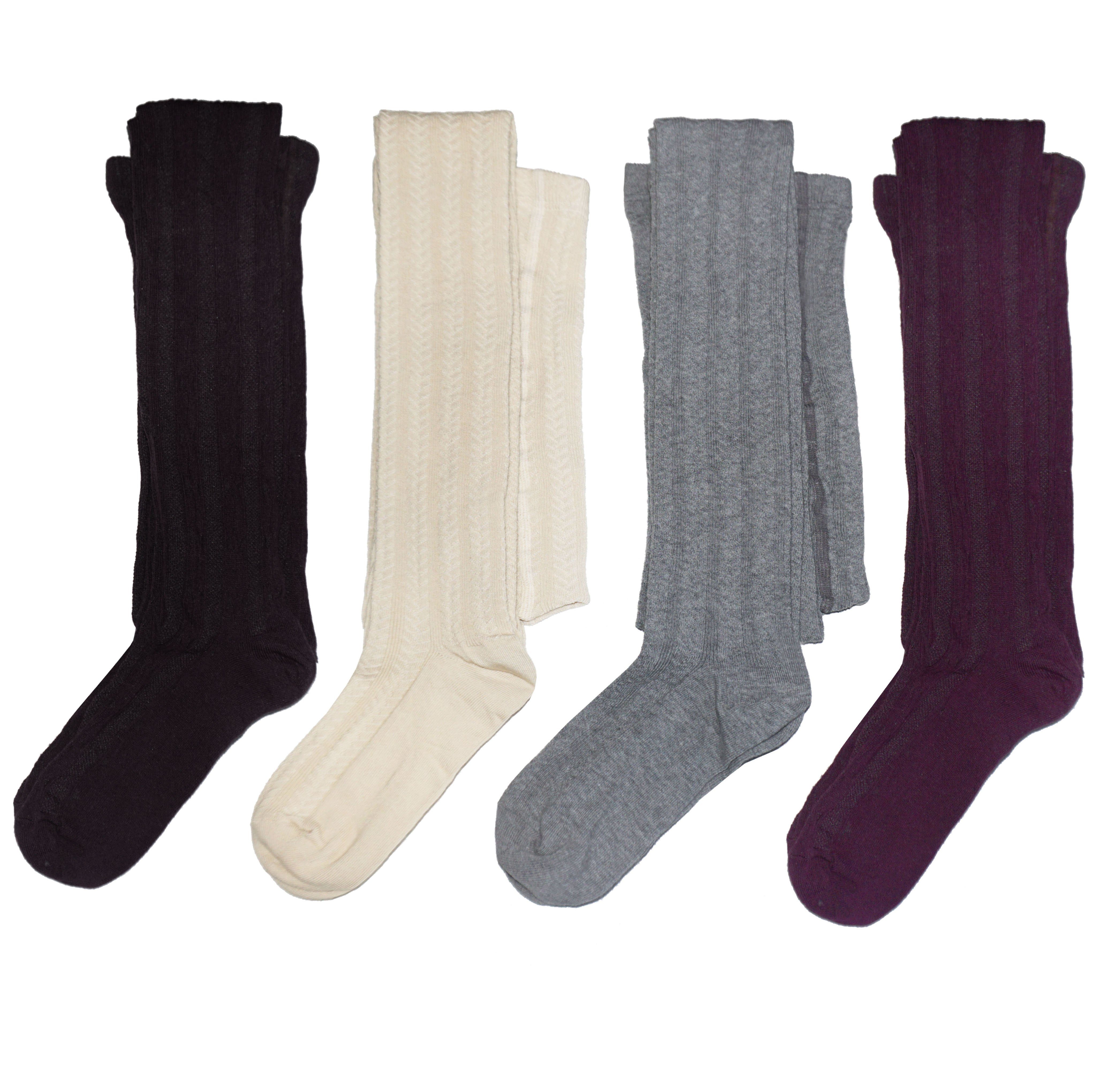 WERI SPEZIALS Strumpfhersteller GmbH Strickstrumpfhose Damen Strickstrumpfhosen >>Trachten : Zopfmuster<< mit Baumwolle