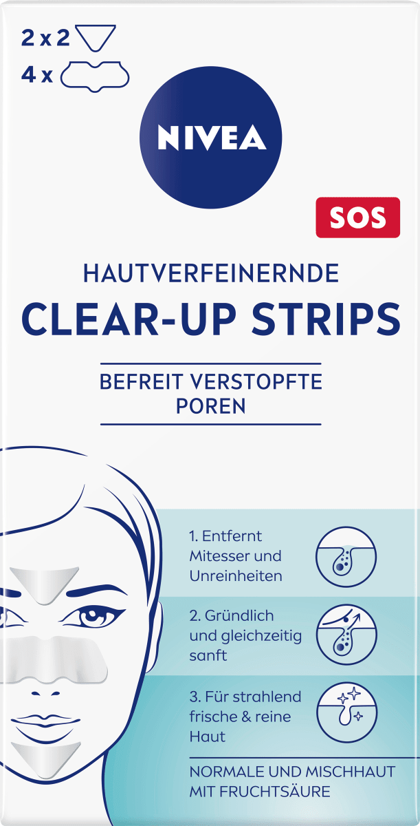 Nosestrips Clear-Up hautverfeinernd, 6 St