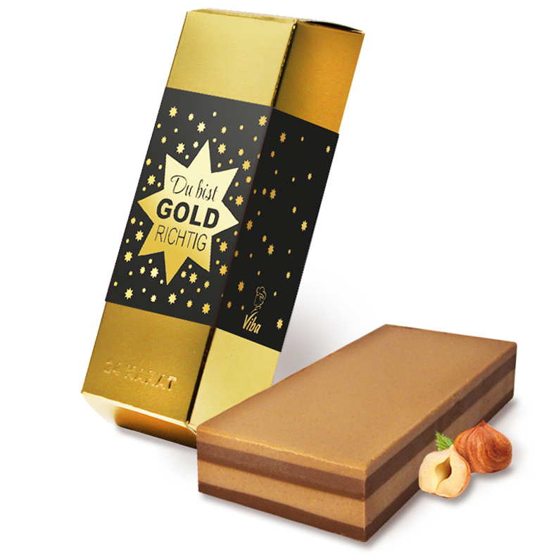 Viba Goldbarren 'Du bist GOLD richtig' 180g